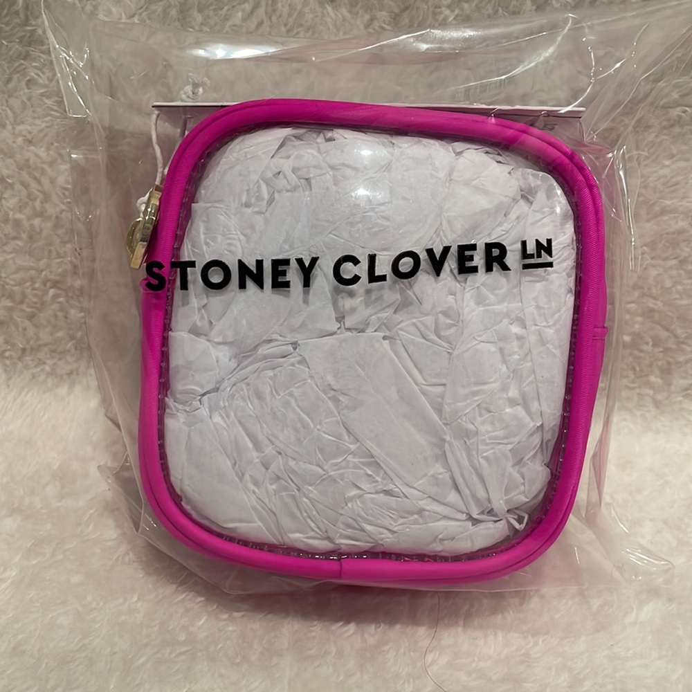 Stoney Clover Lane SCL Fuchsia Clear Front Mini Pouch Limited Color